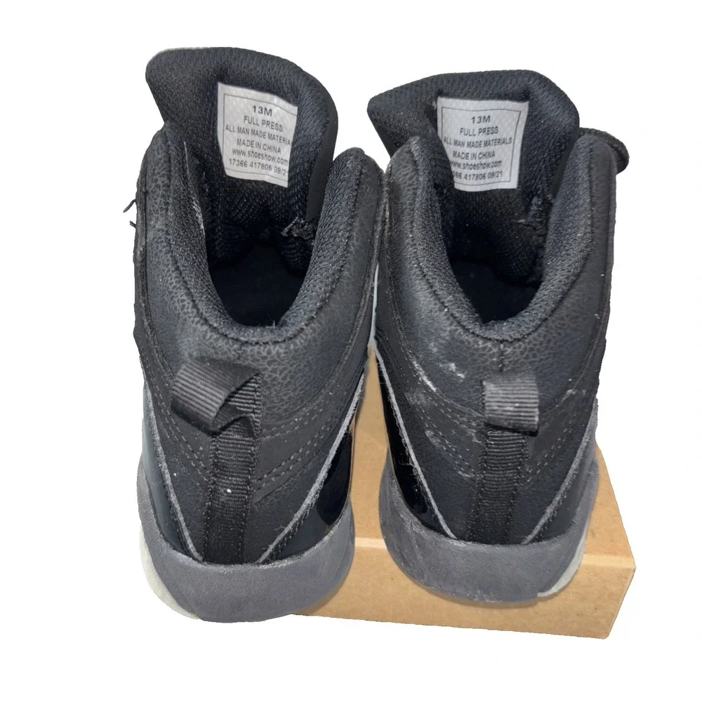 Shaq Sneakers Solid Black High Top Boys Size 13M Kids